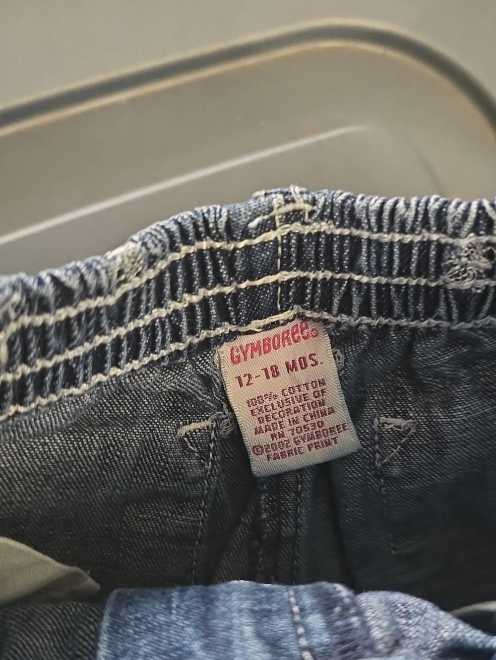 Vintage Gymboree Butterfly Jeans With Lace Detail. 12-18 Months Girls. VGUC